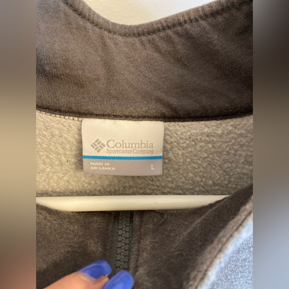 Columbia gray quarter zip pullover size large - Picture 2 of 4